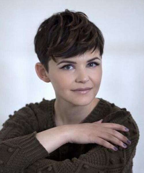 Ginnifer Goodwin'in Pixie Kısa Saç Kesim Modeli